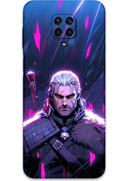 Xiaomi Redmi Note 9s Uyumlu Geralt Desenli Telefon Kılıfı + Ekran Koruyucu - 5826