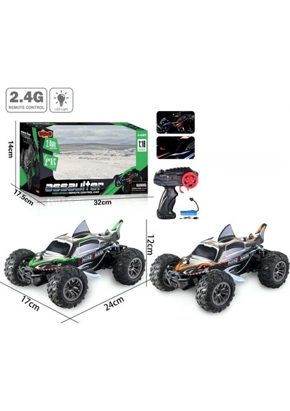 Assaulter 1:18 Yüksek Hızlı Işıklı Köpek Balığı Tasarımlı Uzaktan Kumandalı Rc Araba fiyatları
