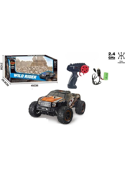 Şarjlı 1:10 Rc Dev Off-Road Araba 15KM/H Hızlı Arazi Aracı 40 cm