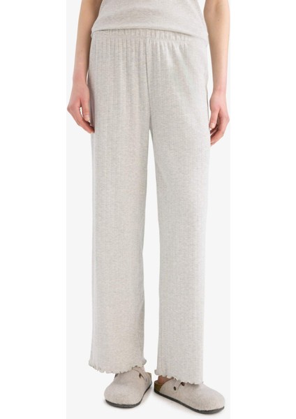 Regular Fit Pijama Takımı Kısa Kollu Üst Uzun Alt-Fall in Love E9229AX25SP fırsatları