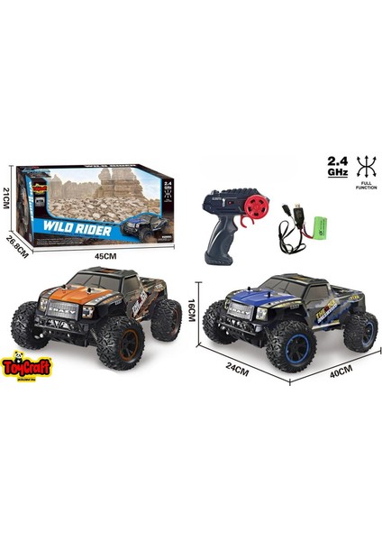 Şarjlı 1:10 Rc Dev Off-Road Araba 15KM/H Hızlı Arazi Aracı 40 cm indirimleri