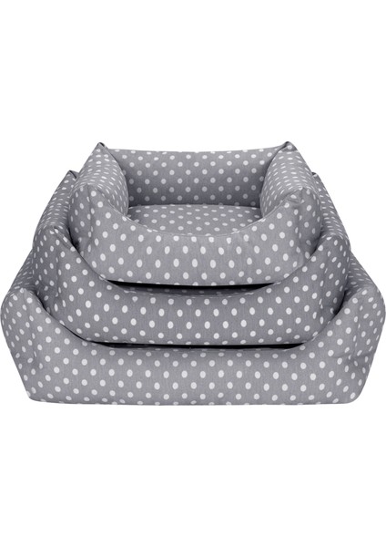 Uniform Gri Puyeli Kedi ve Köpek Yatağı Xs 40X50CM Dpmah fırsatları