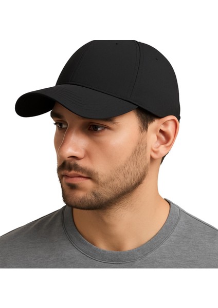 Unisex Spor Kep Şapka Mikro Polyester Kumaş 6 Parça Ayarlanabilir Metal Tokalı fırsatları