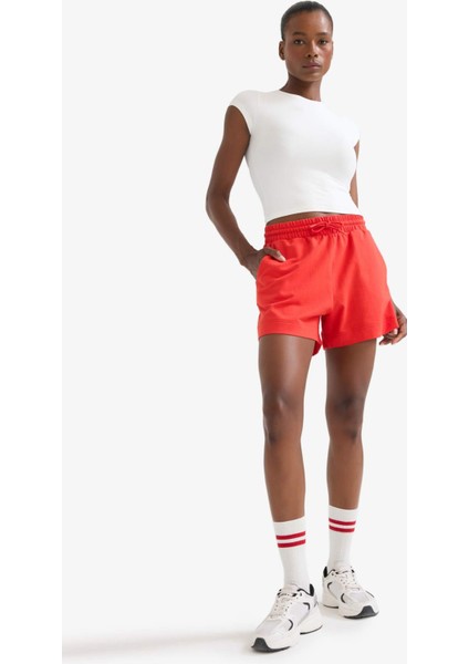 fit Standart Fit Sporcu Kısa Paça Basic Düz ŞORT Z6696AZ25SM
