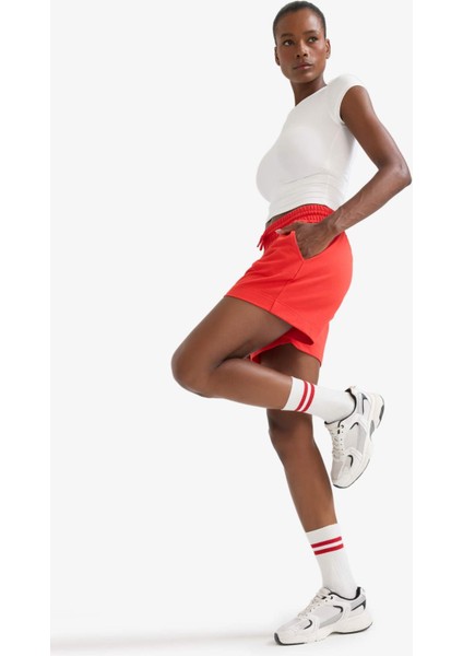 fit Standart Fit Sporcu Kısa Paça Basic Düz ŞORT Z6696AZ25SM