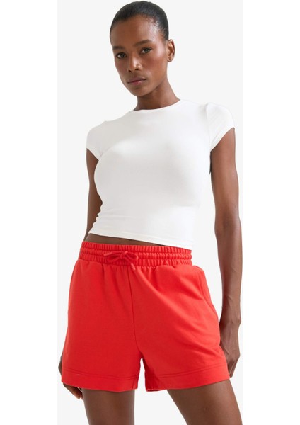 fit Standart Fit Sporcu Kısa Paça Basic Düz ŞORT Z6696AZ25SM