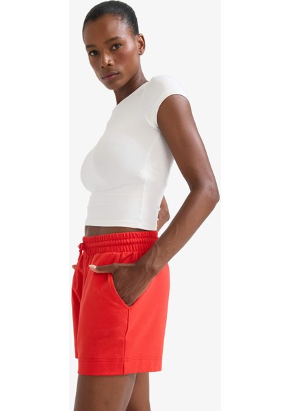 fit Standart Fit Sporcu Kısa Paça Basic Düz ŞORT Z6696AZ25SM