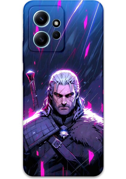 Xiaomi Redmi Note 12 4g Uyumlu Geralt Desenli Telefon Kılıfı + Ekran Koruyucu - 5826