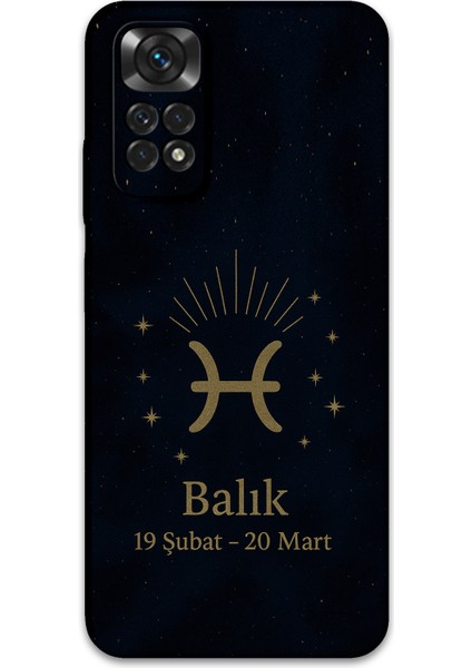 Xiaomi Redmi Note 11S Uyumlu Balık Burcu Desenli Telefon Kılıfı + Ekran Koruyucu - 5779