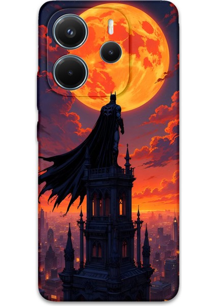 Xiaomi Redmi Note 14 4g Uyumlu Batman Desenli Telefon Kılıfı + Ekran Koruyucu - 5829