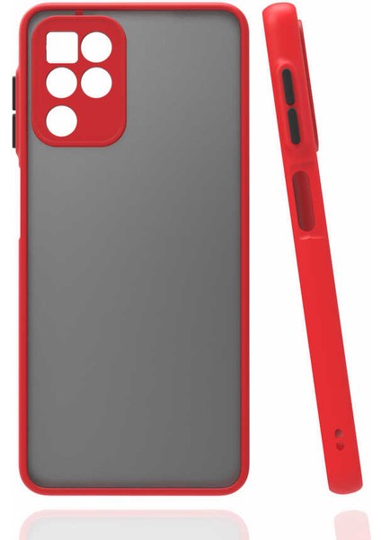 Galaxy M22 Kılıf Joec Hux Kapak-Kırmızı