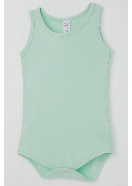 Erkek Bebek Çıtçıtlı Atlet Zıbın Body Basic 9 Ay-3 Yaş, Su Yeşili modelleri