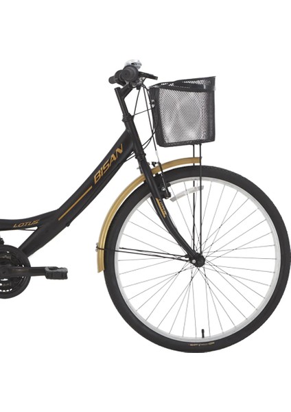 Lotus Bisan 26" Şehir Bisikleti 3x7 Vites Siyah Gold fiyatları