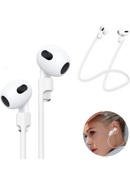Airpodss 4 3 2 1 Pro Pro 2 Nesil Uyumlu Silikon Kulaklık Tutucu Kulak Askısı Düşmeyi Önleyici