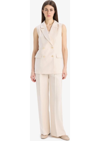 Regular Fit Ceket Yaka Tensel Blazer Yelek E8487AX25SM indirimleri