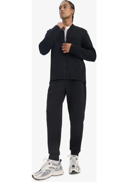 fit Slim Fit Dar Kesim Kolej Yaka Bomber Skuba Dalgıç Kumaş HIRKA F0877AX25SP
