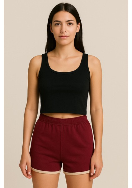 Kadın Kaşkorse Geniş Askılı Crop