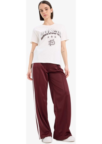 Regular Fit Bisiklet Yaka Baskılı Kısa Kollu Tişört F1208AX25SP fiyatları