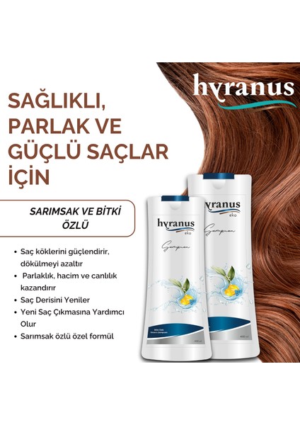 Eko Sarımsak ve Bitki Özlü Onarıcı Şampuan 400ml