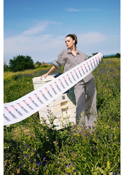 Wide Leg Kumaş Pantolon Çift Cepli Yüksek Bel Geniş Paça F0259AX25SM modelleri