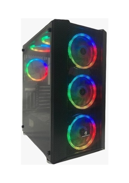Panda 6X120MM Rgb Fanlı Kumandalı Atx Oyuncu Bilgisayar Kasası