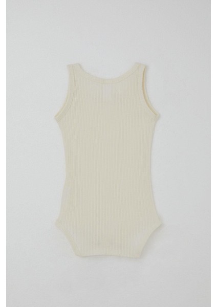 Kız Bebek Çıtçıtlı Atlet Zıbın Body Jakarlı 9 Ay-3 Yaş, Ekru fiyatları