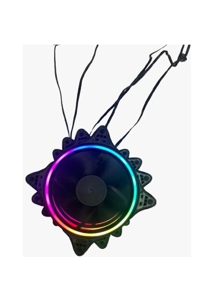 Slim 4X120MM Kumandasız Rgb Işıklı Sessiz Kasa Fanı