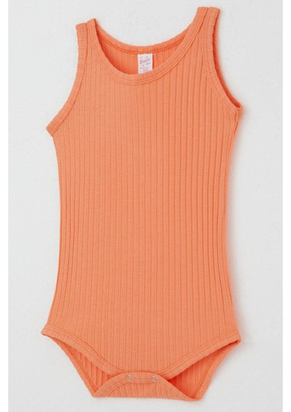 Kız Bebek Çıtçıtlı Atlet Zıbın Body Jakarlı 9 Ay-3 Yaş, Somon modelleri