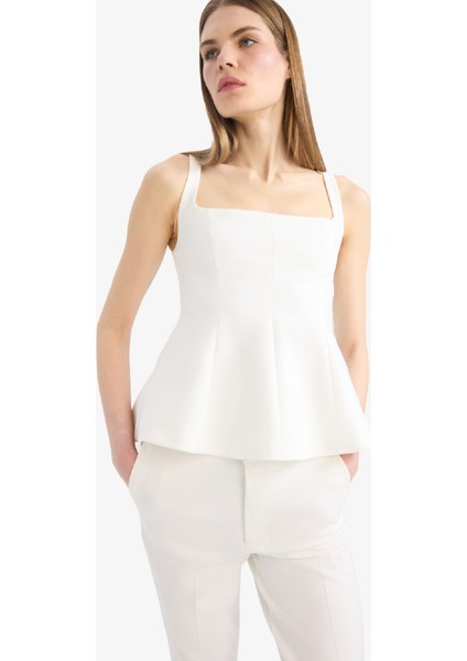 Fitted U Yaka Kolsuz Bluz F3471AX25SP modelleri