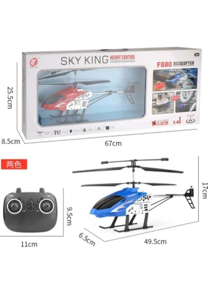Uzaktan Kumandalı Şarjlı ve Işıklı Elektrikli Rc Çocuk Helikopteri 50 cm modelleri