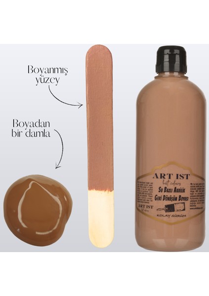 Geri Dönüşüm Boyaları 500ML - 055 Açık Kahve