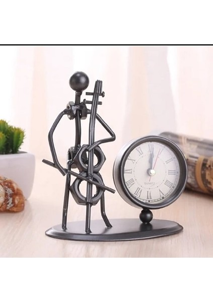Dekoratif Metal Müzisyen Saat