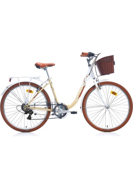 28" Juliana 430H 7-Vb Şehir Bisikleti Beyaz Kahve