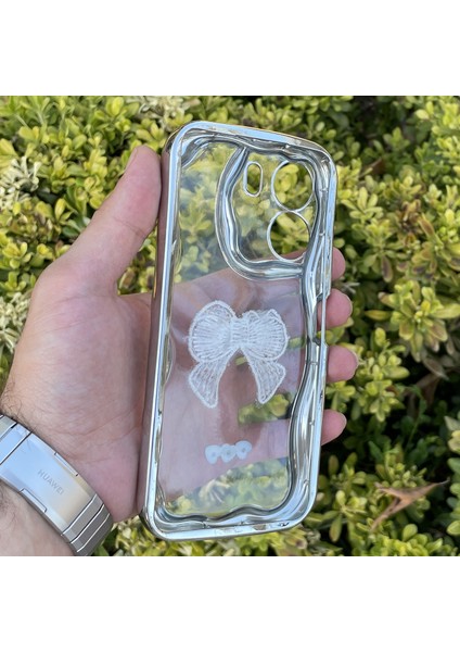 Xiaomi Redmi 13C Kılıf Gümüş Taşlı Darbe Önleyici Silikon Kapak fiyatları