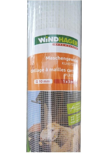 Plastik Beyaz Örgü Tel 3*1m