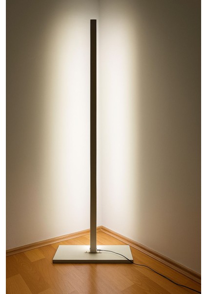LED Lambader Köşe Aydınlatma Modern Minimal Tasarım Gün Işığı Renk Salon ve Yatak Odası Için Şık Lamba
