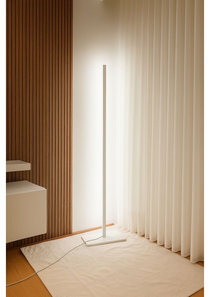LED Lambader Köşe Aydınlatma Modern Minimal Tasarım Gün Işığı Renk Salon ve Yatak Odası Için Şık Lamba