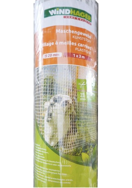 Plastik Beyaz Örgü Tel 3*1m