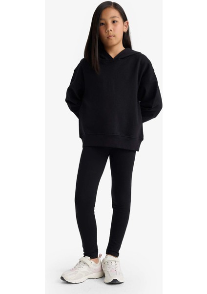 Kız Çocuk Basic Düz Uzun Siyah Tayt B5654A825SM modelleri