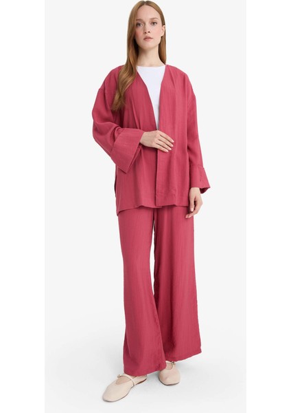 Wide Leg Krinkıl Kumaş Pantolon E7978AX25SM