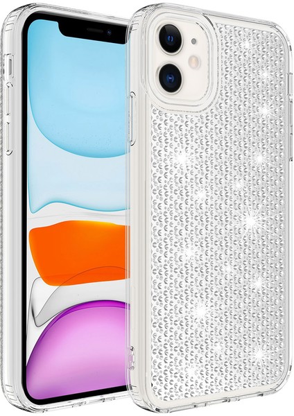 iPhone 11 Uyumlu Airbagli Parlak Tasarımlı Joec Snow Kapak-Pembe indirimleri