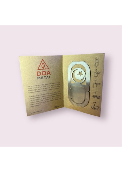 Aslan Burcu Katlanabilir Silüet Detaylı Metal Mumluk