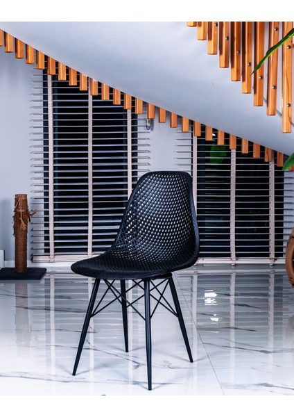 Safir Sandalye – Metal Ayaklı Modern Mutfak Kafe Restoran Ofis Sandalyesi