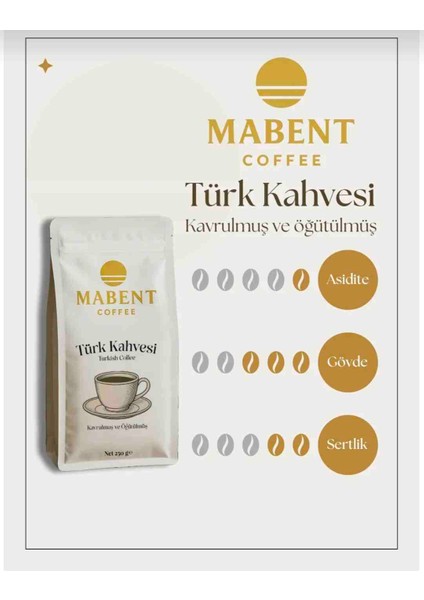 Taptaze Öğütülmüş Türk Kahvesi 250G Yumuşak Içim fiyatları