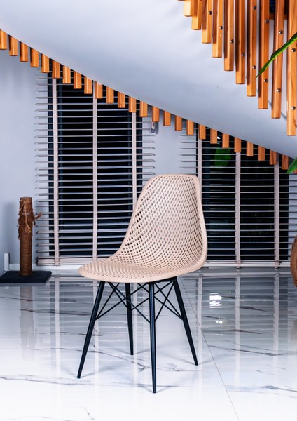 Safir Sandalye – Metal Ayaklı Modern Mutfak Kafe Restoran Ofis Sandalyesi