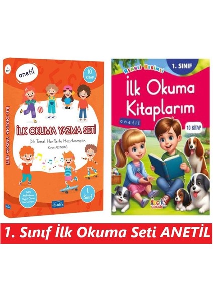 Anetil 1. Sınıf Ilk Okuma Seti 20 Kitap (Parıltı -Ema)