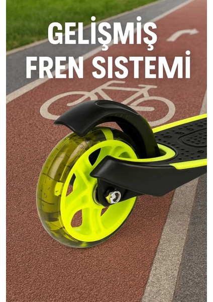 LED Işıklı 2 Tekerlekli Neon Scooter | 5+ Yaş