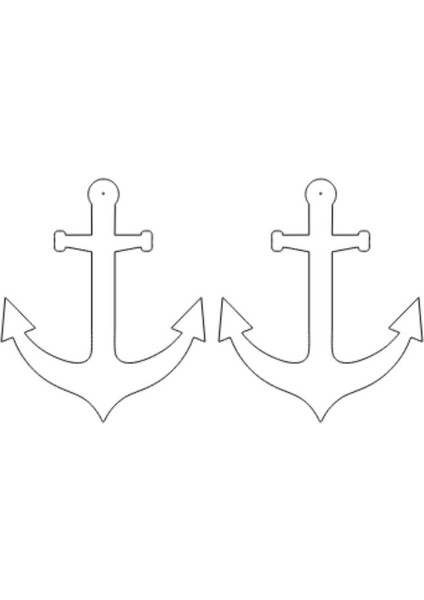 Beyaz Reflektörlü Çapa Küpe, Şık Lazer Kesim Küpe fırsatları