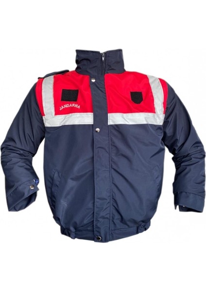 TREND AY TEKSTİL Jandarma Asayiş Kışlık Mont LACİVERT-KIRMIZI fırsatları