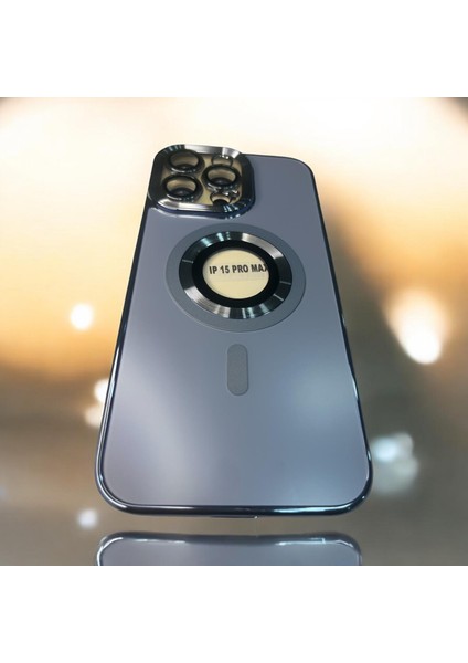 iPhone 15 Pro Max Magsafe Özellikli Klasik Kaliteli Silikon Telefon Kılıfı
